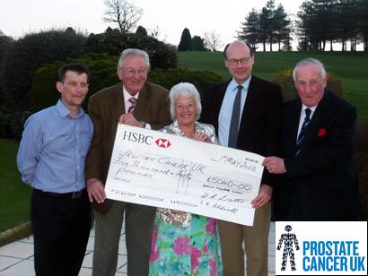 Helping raise money for prostate cancer Helping raise money for prostate cancer